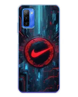 Чехол для Ulefone Note 12 с картинкой «Техногенный стиль Nike»