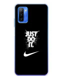 Чехол для Ulefone Note 12 с картинкой «Текстовый принт Nike»