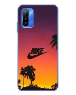 Чехол для Ulefone Note 12 с картинкой «Nike на закате солнца»
