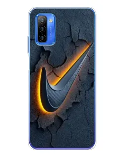 Чехол для Ulefone Note 12 с картинкой «Объемный логотип Найк»