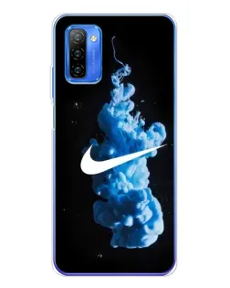 Чехол для Ulefone Note 12 с картинкой «Nike и синий дым»