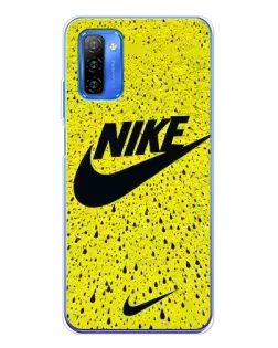 Чехол для Ulefone Note 12 с картинкой «Желтый текстурный Nike»