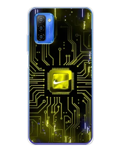 Чехол для Ulefone Note 12 с картинкой «Nike — золотая искра» Чехол для Ulefone Note 12 с картинкой «Nike — золотая искра»