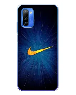 Чехол для Ulefone Note 12 с картинкой «Синий пульс Nike»