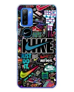 Чехол для Ulefone Note 12 с картинкой «Яркий коллаж Nike»