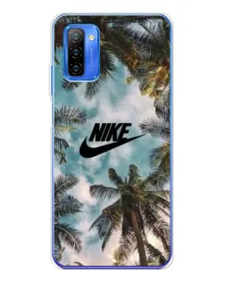Чехол для Ulefone Note 12 с картинкой «Тропический принт Nike»