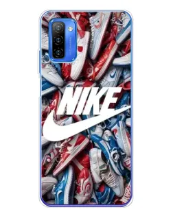 Чехол для Ulefone Note 12 с картинкой «Коллаж кроссовок Найк»