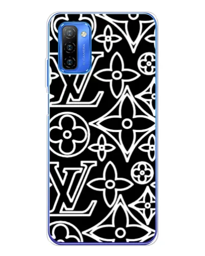 Чехол для Ulefone Note 12 с картинкой «Черно-белый узор LV» Чехол для Ulefone Note 12 с картинкой «Черно-белый узор LV»