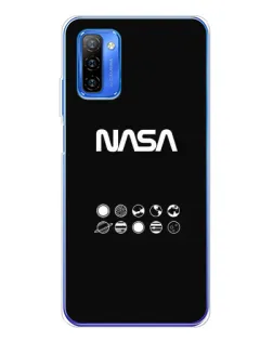 Чехол для Ulefone Note 12 с картинкой «NASA — технический принт»