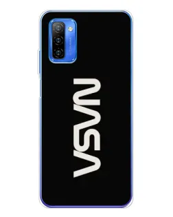 Чехол для Ulefone Note 12 с картинкой «NASA — вертикальный логотип»
