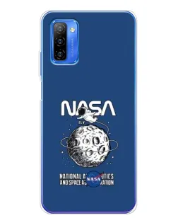 Чехол для Ulefone Note 12 с картинкой «NASA — лунная миссия»