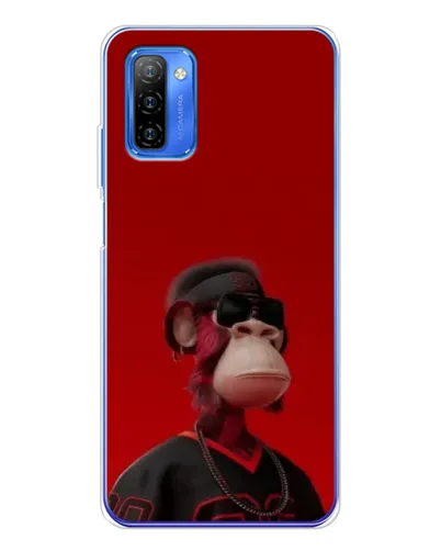 Чехол для Ulefone Note 12 с картинкой «Bored Ape в красном» Чехол для Ulefone Note 12 с картинкой «Bored Ape в красном»