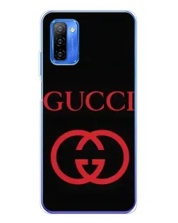Чехол для Ulefone Note 12 с картинкой «Gucci — красный логотип»