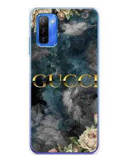 Чехол для Ulefone Note 12 с картинкой «Абстрактные цветы Gucci»
