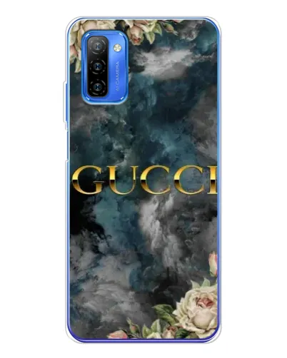 Чехол для Ulefone Note 12 с картинкой «Абстрактные цветы Gucci»