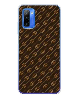 Чехол для Ulefone Note 12 с картинкой «Gucci — золотые диагонали»