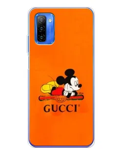 Чехол для Ulefone Note 12 с картинкой «Микки Маус Gucci — оранж»