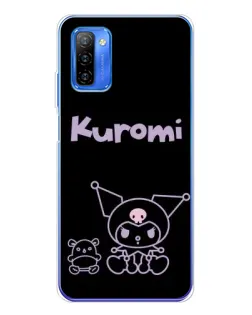Чехол для Ulefone Note 12 с картинкой «Kuromi — черный минимализм» Чехол для Ulefone Note 12 с картинкой «Kuromi — черный минимализм»