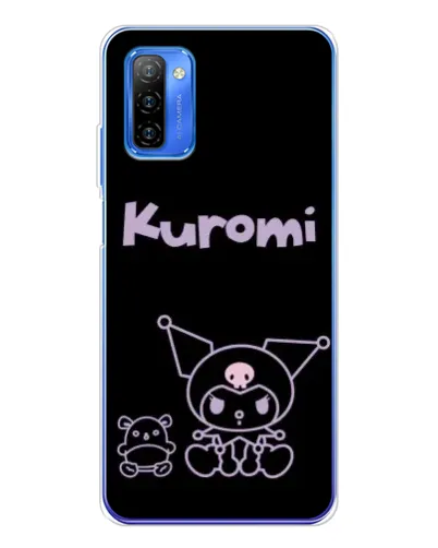 Чехол для Ulefone Note 12 с картинкой «Kuromi — черный минимализм» Чехол для Ulefone Note 12 с картинкой «Kuromi — черный минимализм»