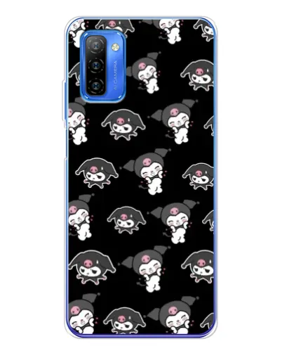 Чехол для Ulefone Note 12 с картинкой «Черный паттерн Kuromi» Чехол для Ulefone Note 12 с картинкой «Черный паттерн Kuromi»