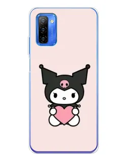 Чохол для Ulefone Note 12 з картинкою «Kuromi та серце» Чохол для Ulefone Note 12 з картинкою «Kuromi та серце»