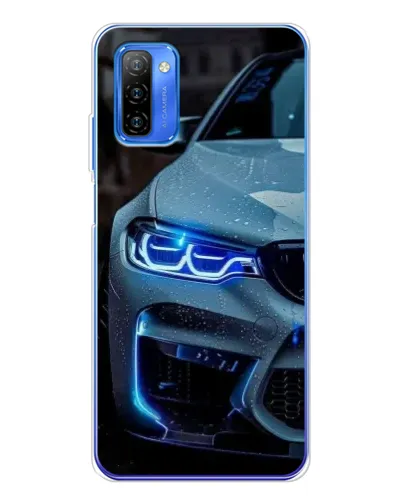 Чехол для Ulefone Note 12 с картинкой «Взгляд BMW с синими фарами» Чехол для Ulefone Note 12 с картинкой «Взгляд BMW с синими фарами»