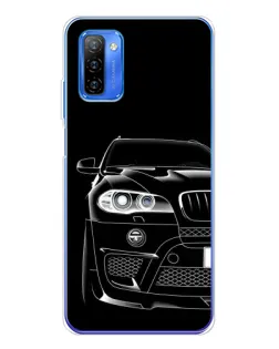 Чехол для Ulefone Note 12 с картинкой «Темный силуэт BMW»