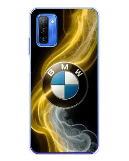 Чехол для Ulefone Note 12 с картинкой «Золотистый дым BMW»