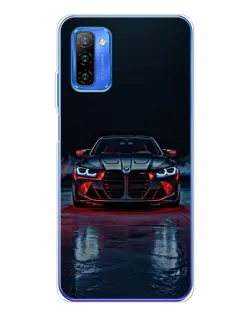 Чехол для Ulefone Note 12 с картинкой «BMW на мокрой дороге»