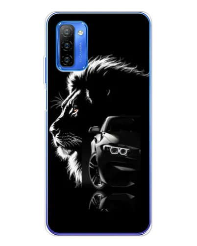 Чехол для Ulefone Note 12 с картинкой «BMW и лев» Чехол для Ulefone Note 12 с картинкой «BMW и лев»