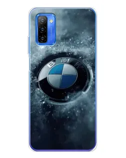 Чехол для Ulefone Note 12 с картинкой «Логотип BMW — лед»