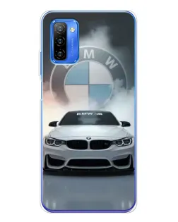 Чехол для Ulefone Note 12 с картинкой «BMW в белом дыму»