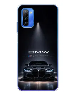 Чехол для Ulefone Note 12 с картинкой «BMW сквозь ночной город»