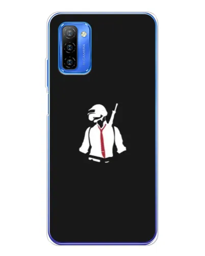 Чохол для Ulefone Note 12 з картинкою «PUBG — силует воїна»