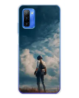 Чохол для Ulefone Note 12 з картинкою «Герой PUBG на скелі»