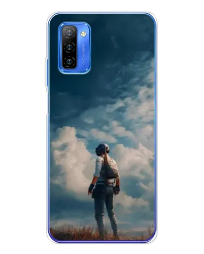 Чохол для Ulefone Note 12 з картинкою «Герой PUBG на скелі»