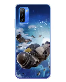 Чохол для Ulefone Note 12 з картинкою «Десант PUBG — стрибок»
