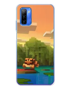 Чехол для Ulefone Note 12 с картинкой «Майнкрафт закат солнца» Чехол для Ulefone Note 12 с картинкой «Майнкрафт закат солнца»