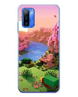 Чохол для Ulefone Note 12 з картинкою «Рожеве дерево Minecraft»