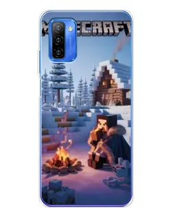 Чохол для Ulefone Note 12 з картинкою «Зимовий Minecraft»