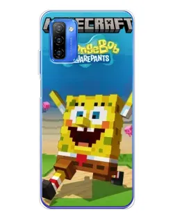 Чехол для Ulefone Note 12 с картинкой «Губка Боб Minecraft» Чехол для Ulefone Note 12 с картинкой «Губка Боб Minecraft»