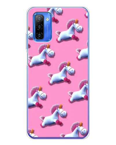 Чехол для Ulefone Note 12 с картинкой «Единороги на розовом»