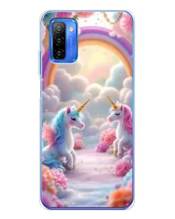 Чехол для Ulefone Note 12 с картинкой «Радуга и единороги» Чехол для Ulefone Note 12 с картинкой «Радуга и единороги»
