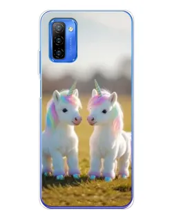 Чехол для Ulefone Note 12 с картинкой «Пара единорогов»