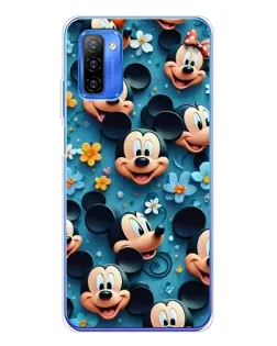 Чехол для Ulefone Note 12 с картинкой «Паттерн Микки и Минни»
