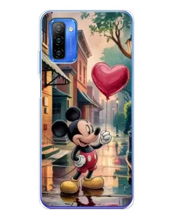Чехол для Ulefone Note 12 с картинкой «Микки и шарик-сердце» Чехол для Ulefone Note 12 с картинкой «Микки и шарик-сердце»