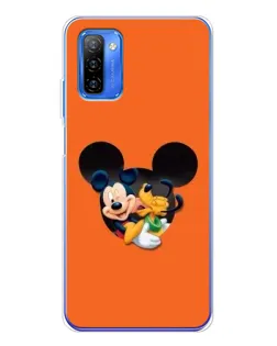 Чехол для Ulefone Note 12 с картинкой «Сердце Микки Минни»