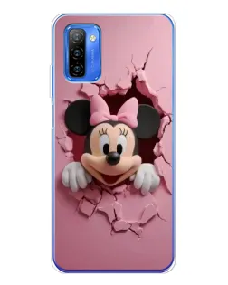 Чехол для Ulefone Note 12 с картинкой «Минни сквозь стену»