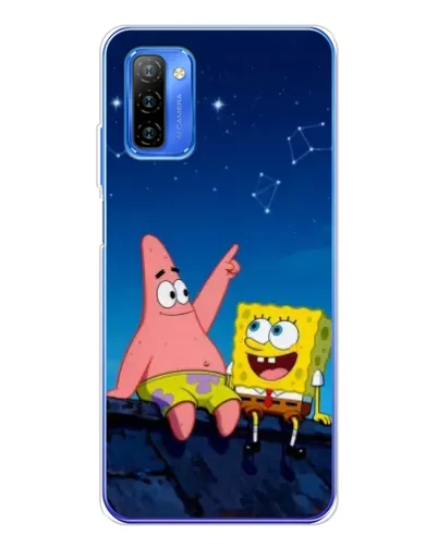Чехол для Ulefone Note 12 с картинкой «Губка Боб и Патрик ночью» Чехол для Ulefone Note 12 с картинкой «Губка Боб и Патрик ночью»