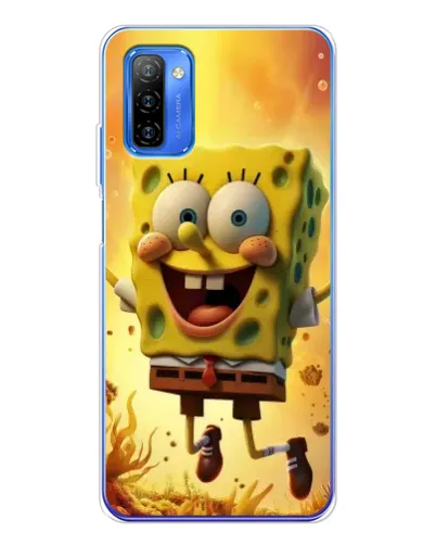 Чехол для Ulefone Note 12 с картинкой «Губка Боб прыгает» Чехол для Ulefone Note 12 с картинкой «Губка Боб прыгает»
